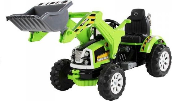Super-Toys MOCNY TRAKTOR Z ŁYŻKĄ KINGDOM 12V DWIE PRĘDKOŚCI/JS328A