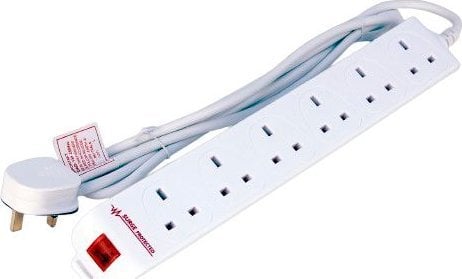 Listwa zasilająca MicroConnect 6-way UK Surge Protected