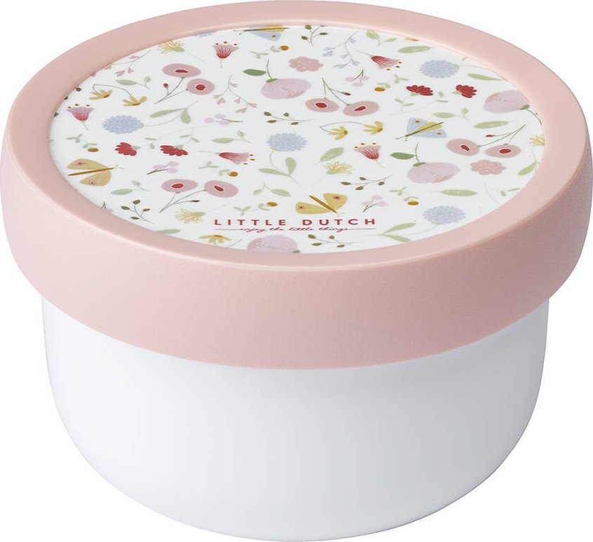 Curver Pojemnik Pudełko z Widelcem na Owoce Żywność 300ml Fruit Box Kwiaty