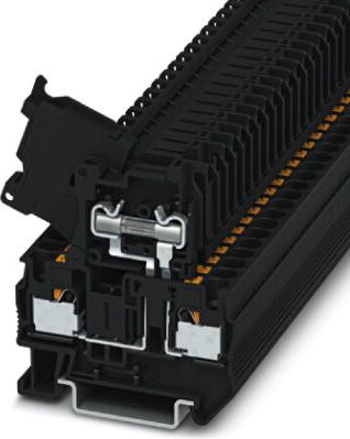 Phoenix Contact Złączka bezpiecznikowa 6mm2 czarna 6,3A G 5x20mm PT 4-HESI (5X20) (3211861)