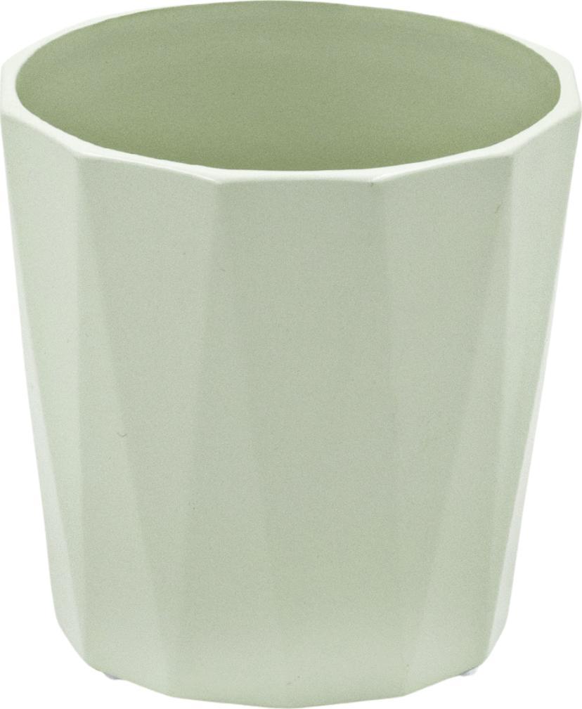 Tajemniczy ogród Osłonka ceramiczna FLORES mięta, 13,5 cm