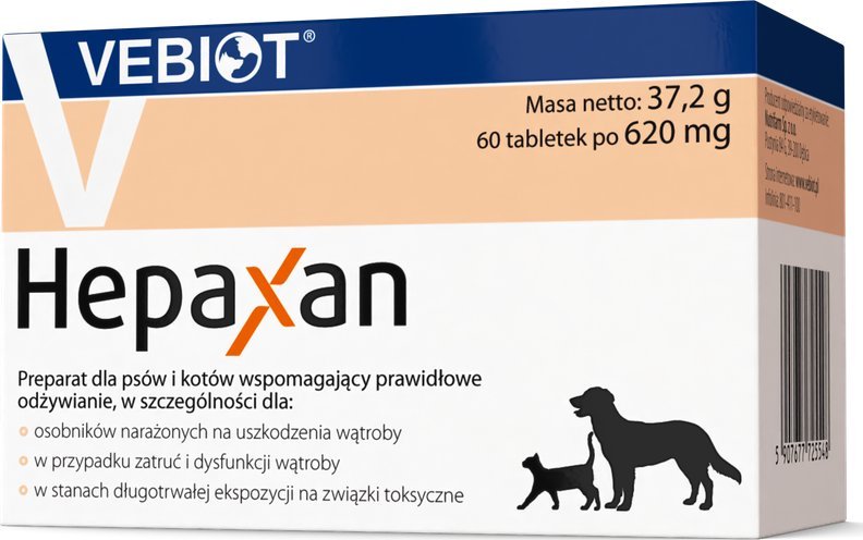TropiDog VEBIOT Hepaxan 60 tabletek