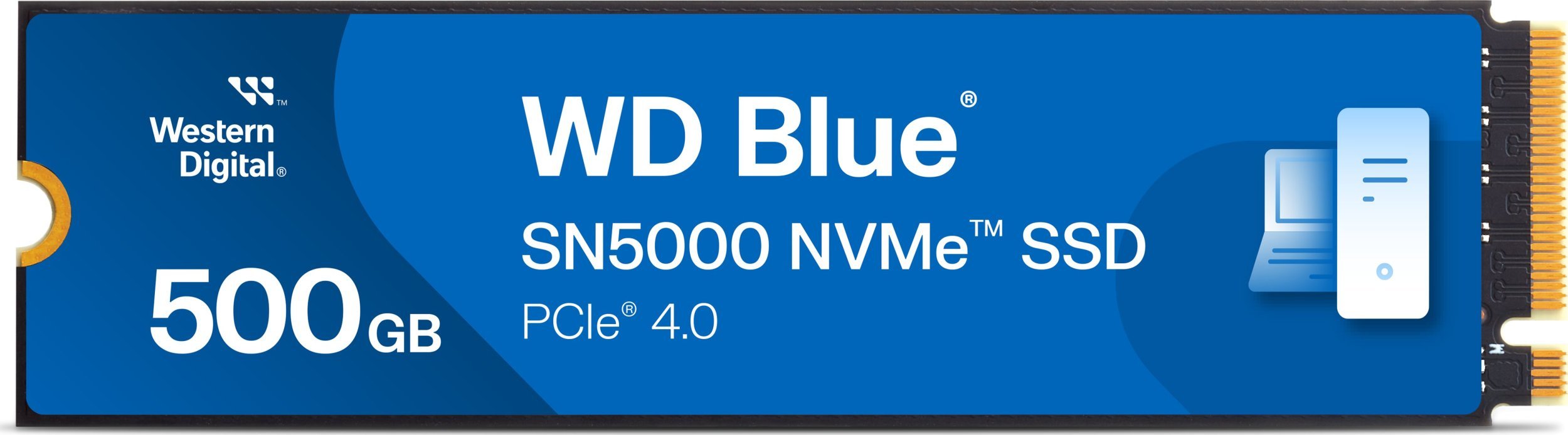 Dysk SSD SanDisk Blue SN5000 500GB M.2 2280 PCI-E x4 Gen4 NVMe (WDS500G4B0E)
