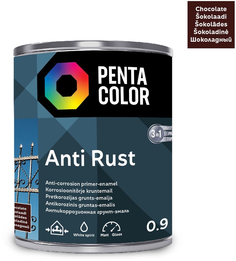 ANTICOR PAINT ANTI-RUST CHOCOLATE 0.9L