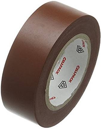 Cellpack Taśma izolacyjna 128 PVC brązowa 10m (145817)