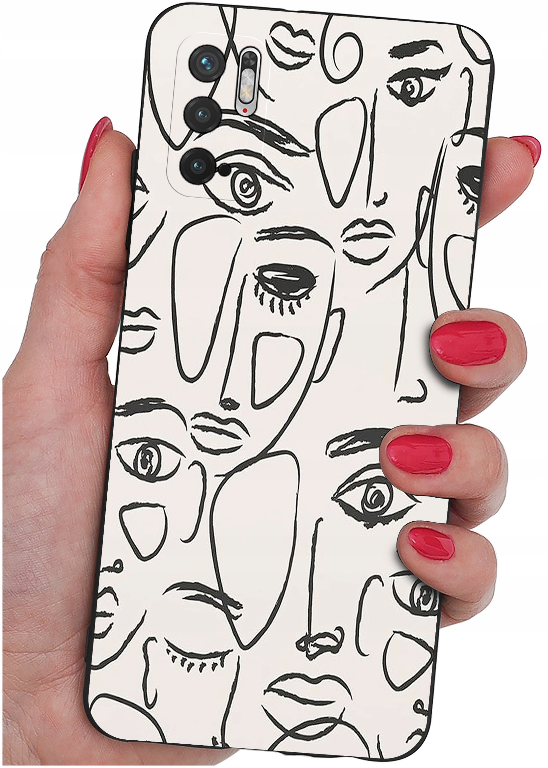 ETUI do Xiaomi Redmi Note 10 5G | WZORY | SILIKONOWE MATT CASE + SZKŁO 9H