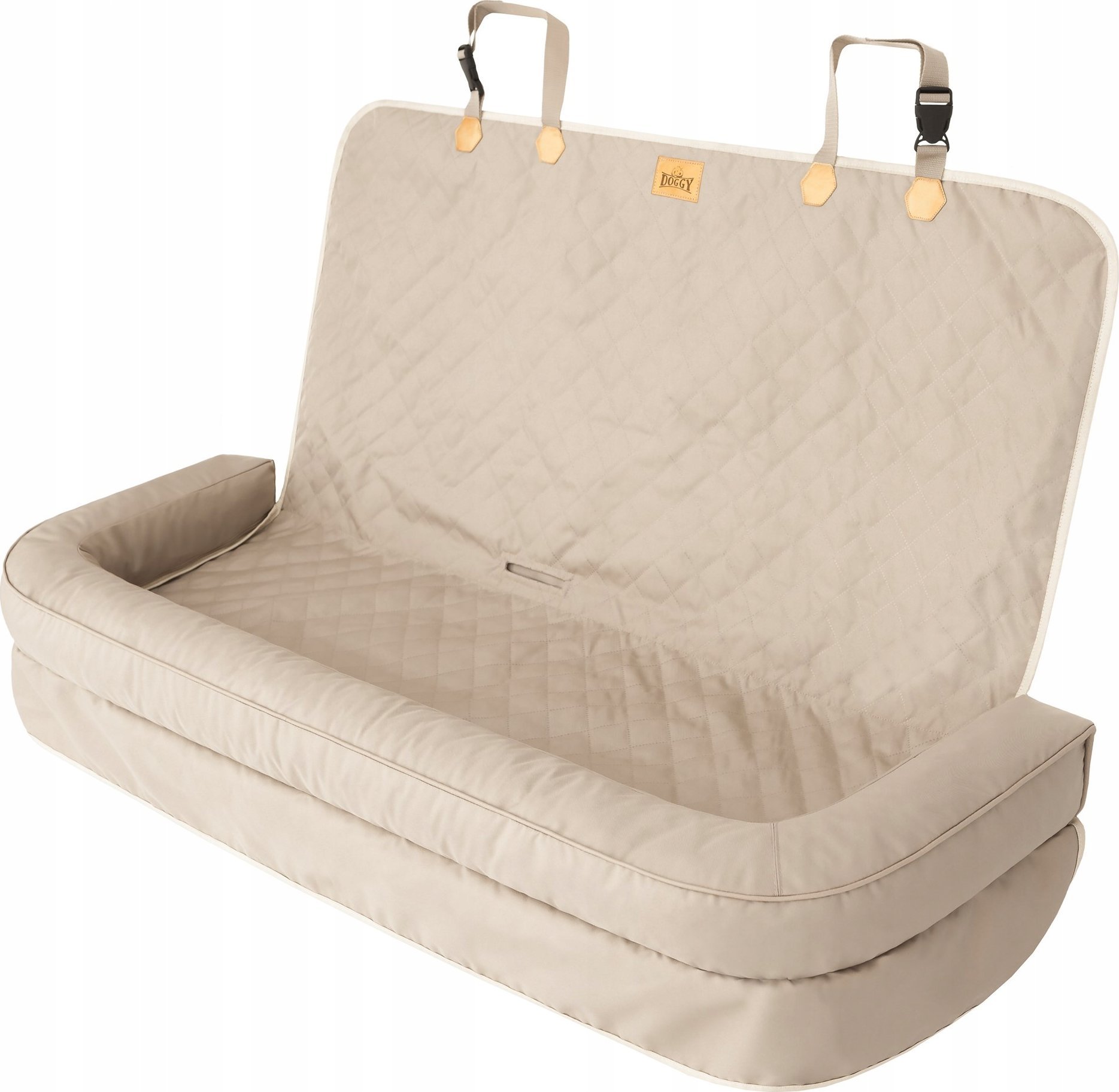 DOGGY TRANSPORTER BACK BEŻ OXFORD