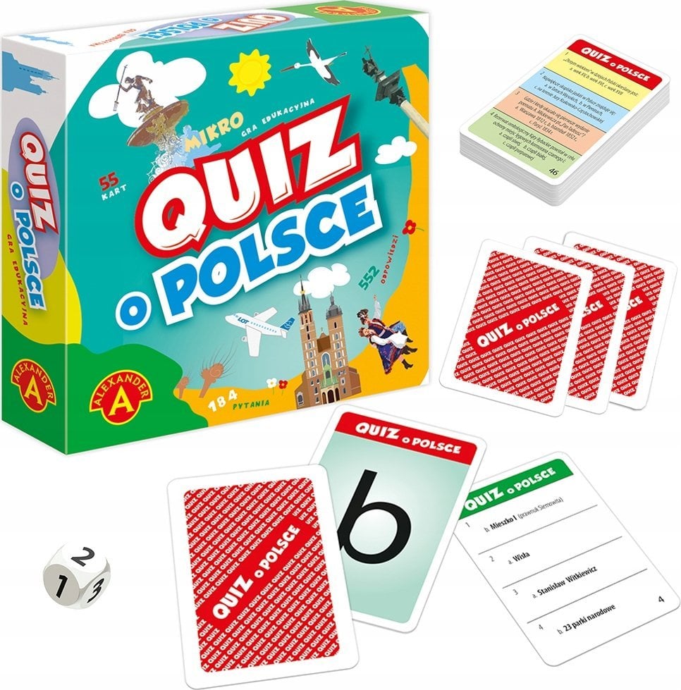 Quiz O Polsce kieszonkowa gra edukacyjna 28645