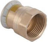 Geberit Złączka przejściowa Mapress Kupfer Gas GW 18mm x 3/4" (34685)