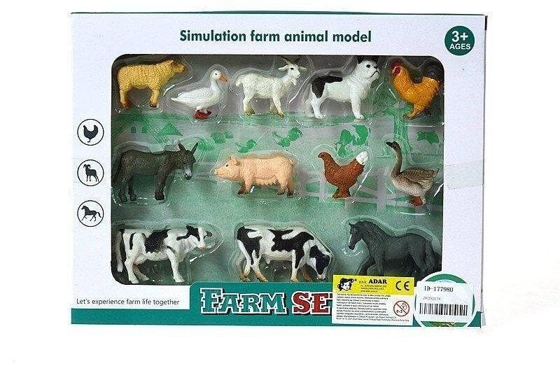 Zwierzęta gospodarskie 12szt