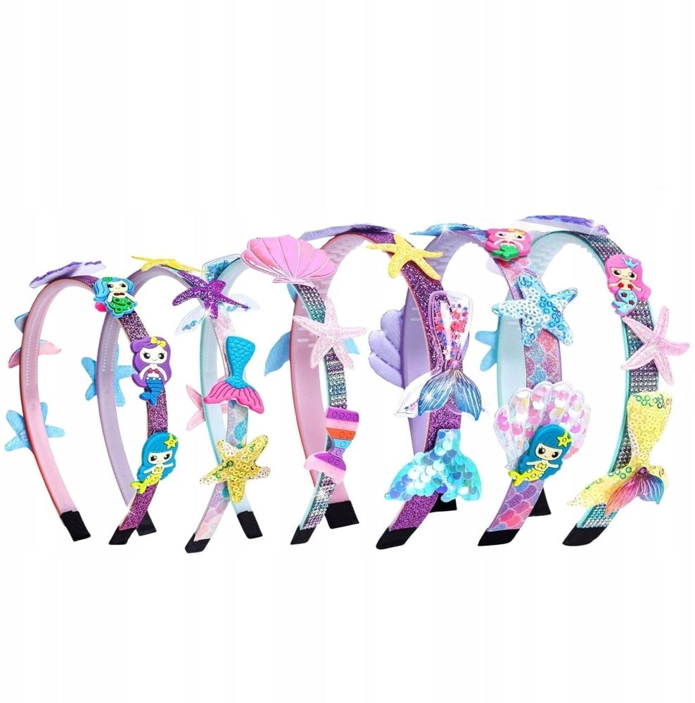 Zestaw Kreatywny DIY Do Tworzenia Opasek Do Włosów Muszelki Syrenka