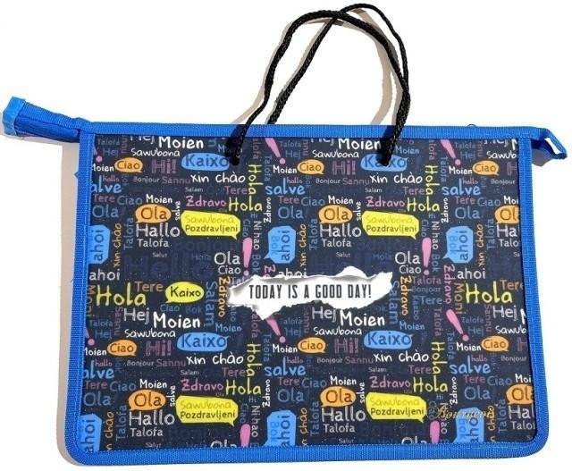 Teczka-torba A4+ zapinana na zamek z rączką Dzień