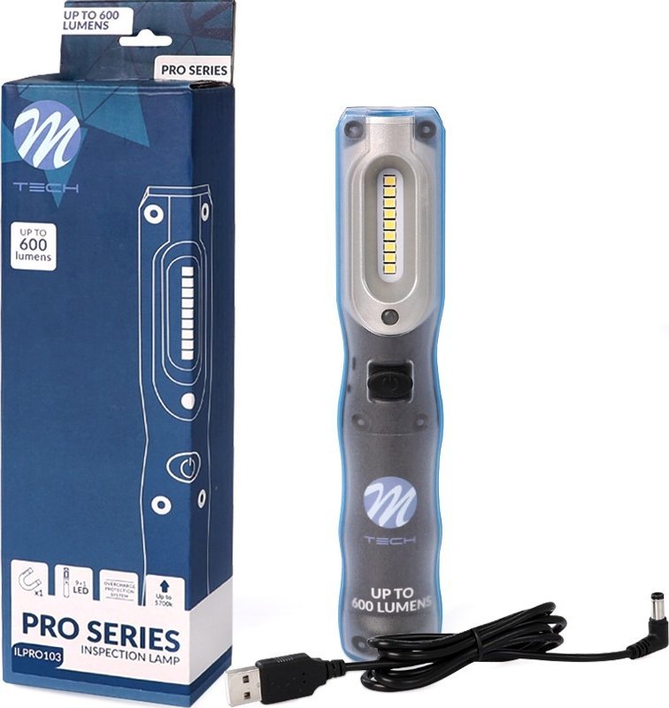 M-Tech Lampa warsztatowa 600lm akumulatorowa LED ILPRO103