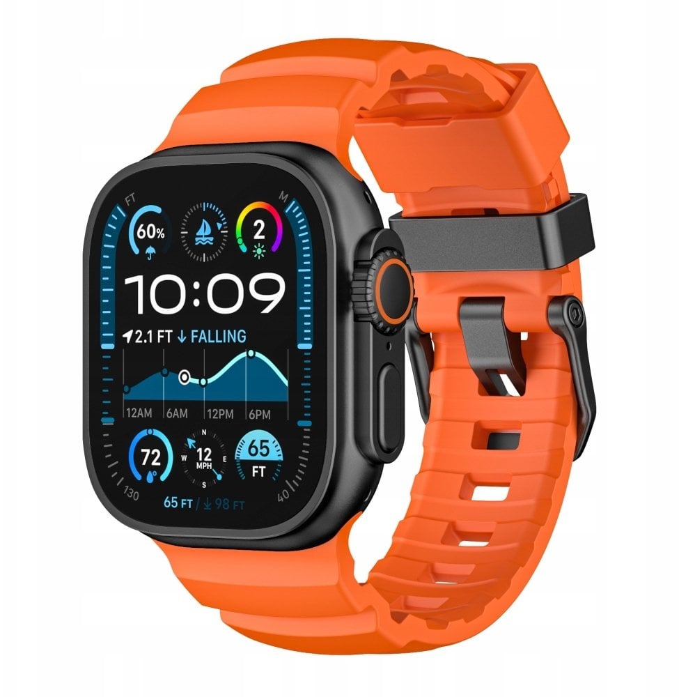 Yaxo Pasek do Apple Watch Rugged Evo Sport Band 44/45/46/49 mm Magma Orange