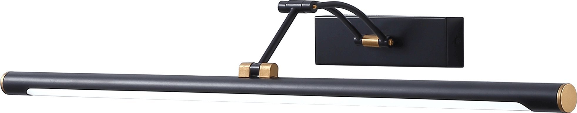 Orno RICO LED 9W, lampa nad lustro, 990lm, 4000K, IP44, dł. 50 cm, czarna