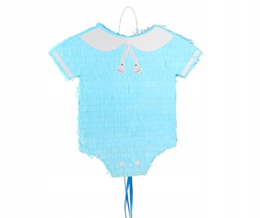 Piniata Ubranko dla dziecka błękitne 42x8x42.5cm