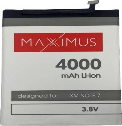 Bateria Maxximus BAT MAXXIMUS XIAOMI REDMI NOTE 7 4000 mAh, BN4A