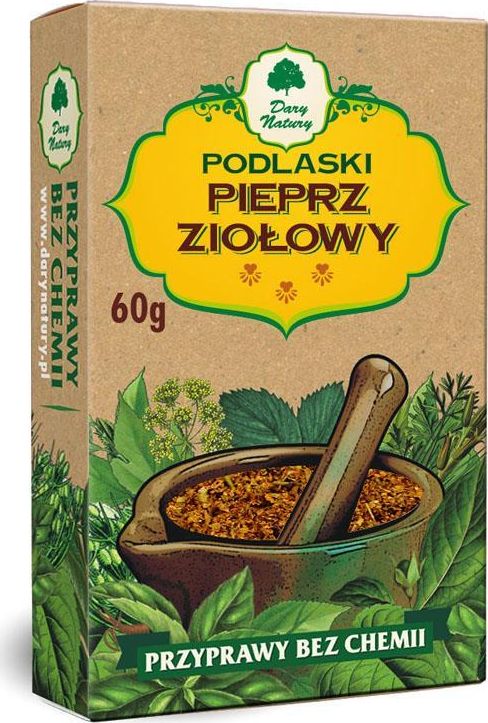 Dary Natury Przyprawy bez chemii Pieprz ziołowy 60g