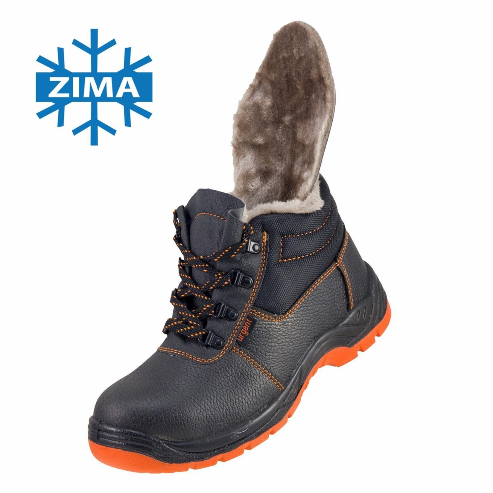 Trzewiki ZIMA skóra bezpieczne ocieplane metalowy podnosek antyelektrostatyczne absorpcja energii w pięcie wkładka antyprzebiciowa podeszwa PU/PU wars