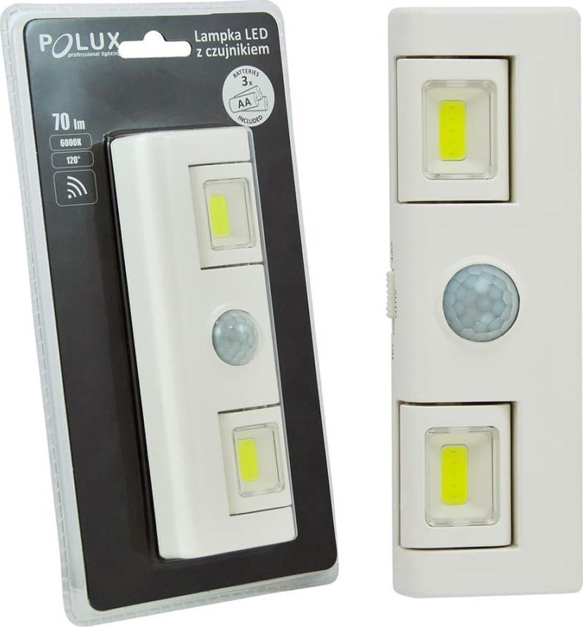 Sanico LAMPKA PODSZAFKOWA LED CZUJNIK ZMIERZCHU RUCHU + baterie