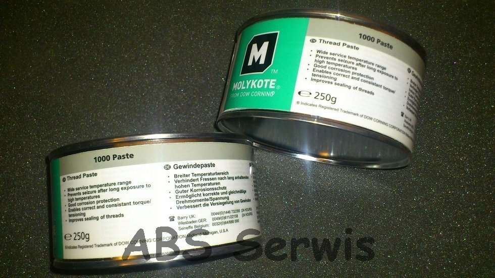 Molykote Molykote 1000 pasta smarna temp.650 C 250g