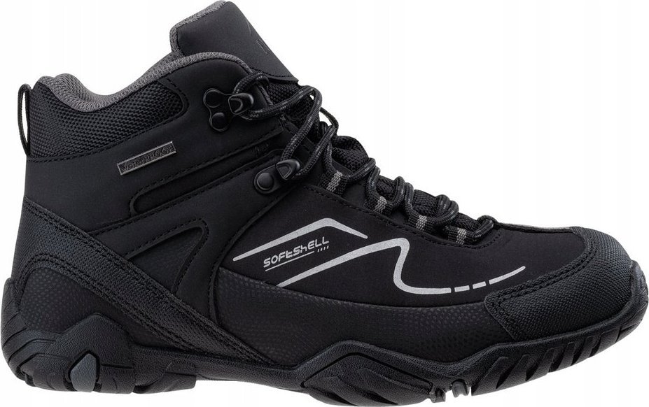 Elbrus Maash MID Teen JR - Wysokie buty trekkingowe, czarne r. 37 (76191-U)