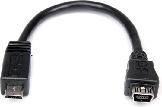 Adapter USB StarTech microUSB - miniUSB Czarny (UUSBMUSBMF6)