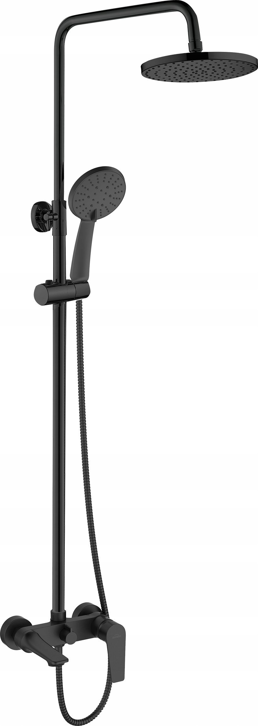 Zestaw prysznicowy Invena SHOWER COLUMN DOKOS W BATH MIXER BLACK