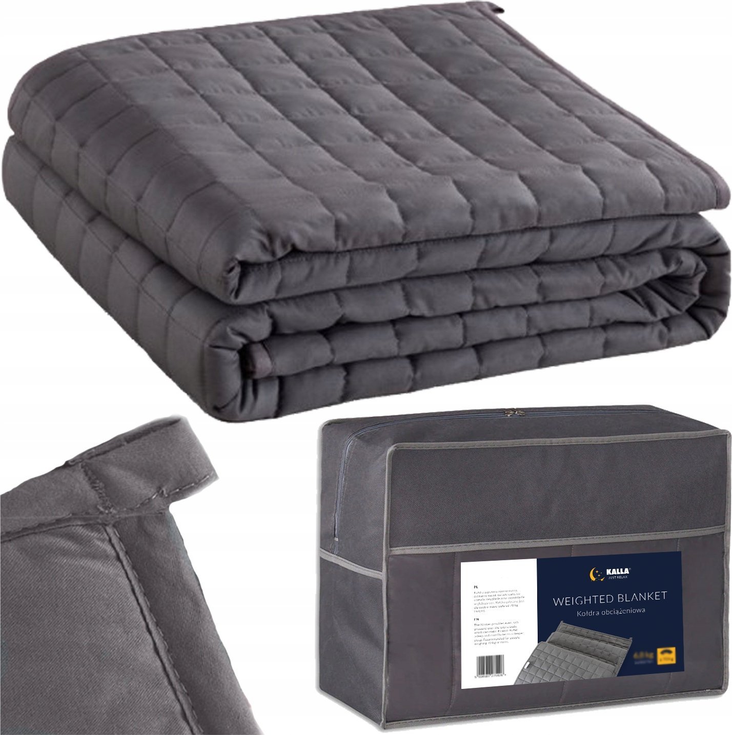 Costway KOŁDRA OBCIĄŻENIOWA KOC SENSORYCZNY 120x180 5,4 kg