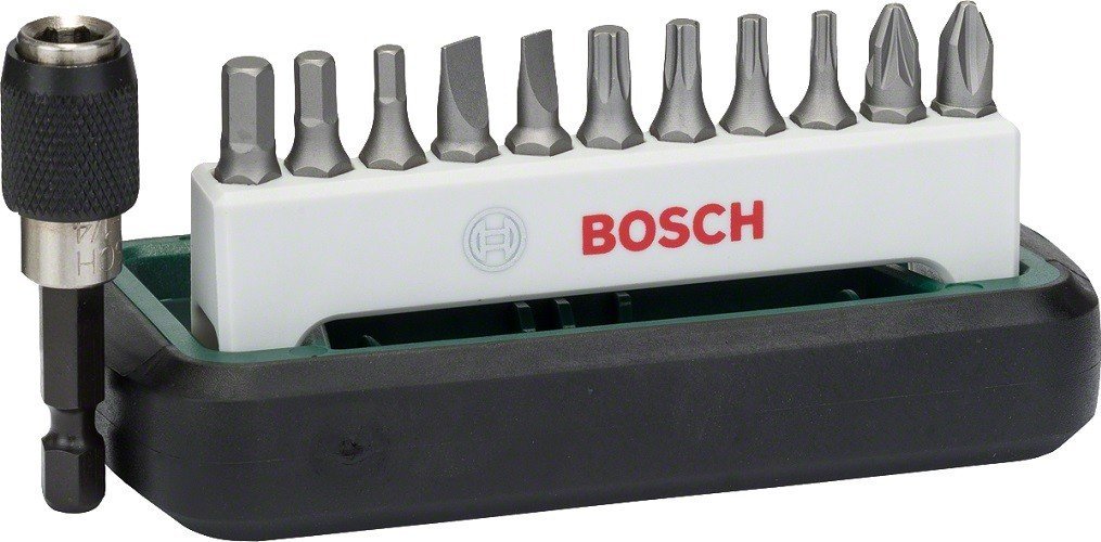 Bosch 12-CZĘŚCIOWY ZESTAW KOŃCÓWEKS, PH, PZ, HEX, T