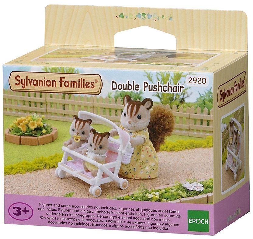 Figurka Epoch Sylvanian Families Podwójny wózek spacerowy (2920)