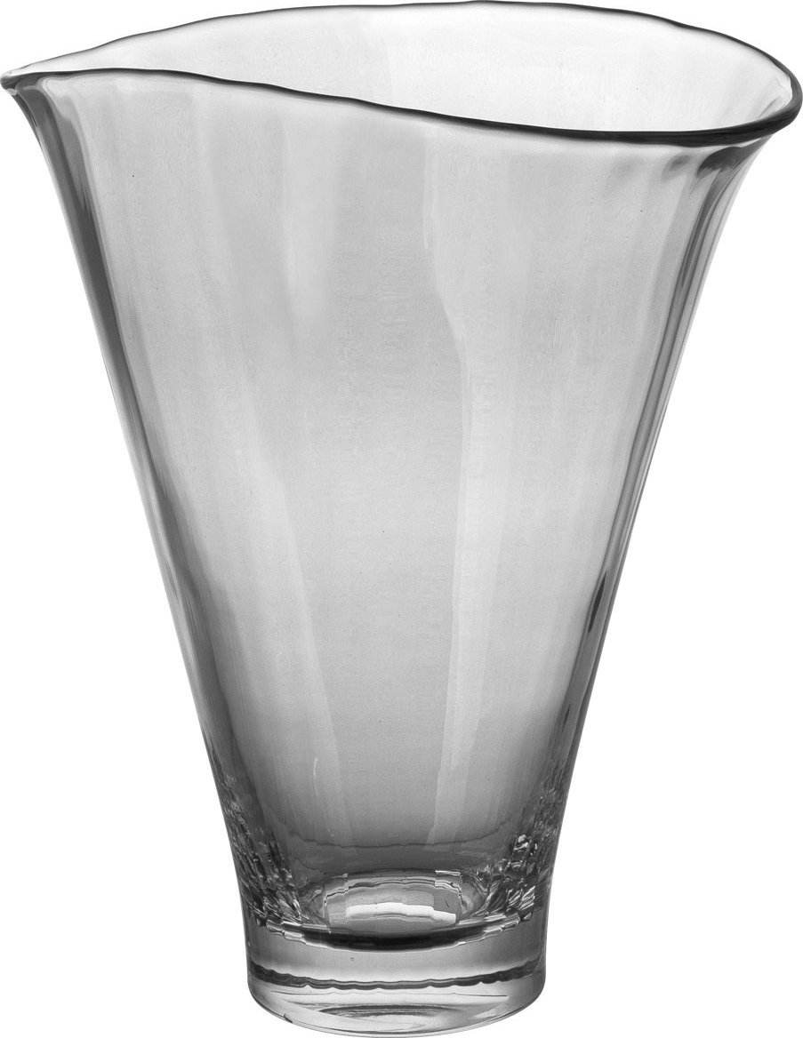 Krosno Wazon szklany 34 cm z efektem optyku