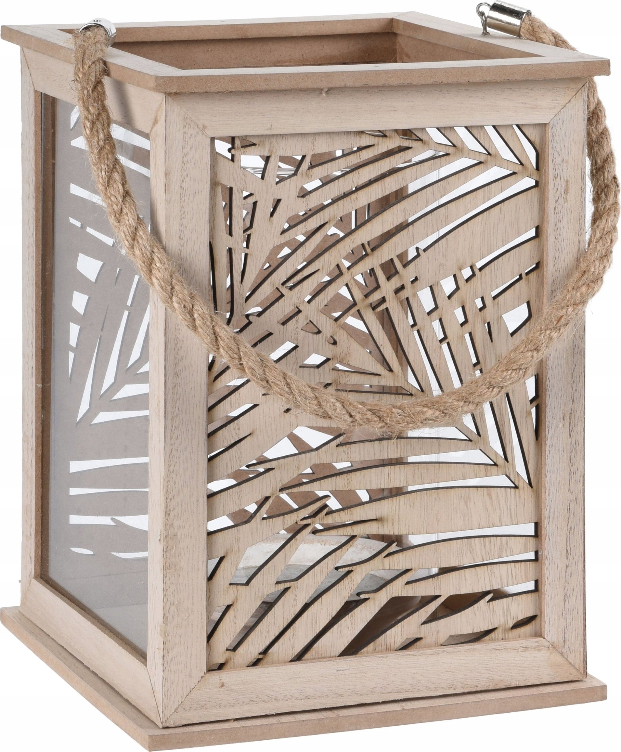 Home Styling Collection Lampion LEAF DESIGN - latarenka na świeczkę, 18x26 cm