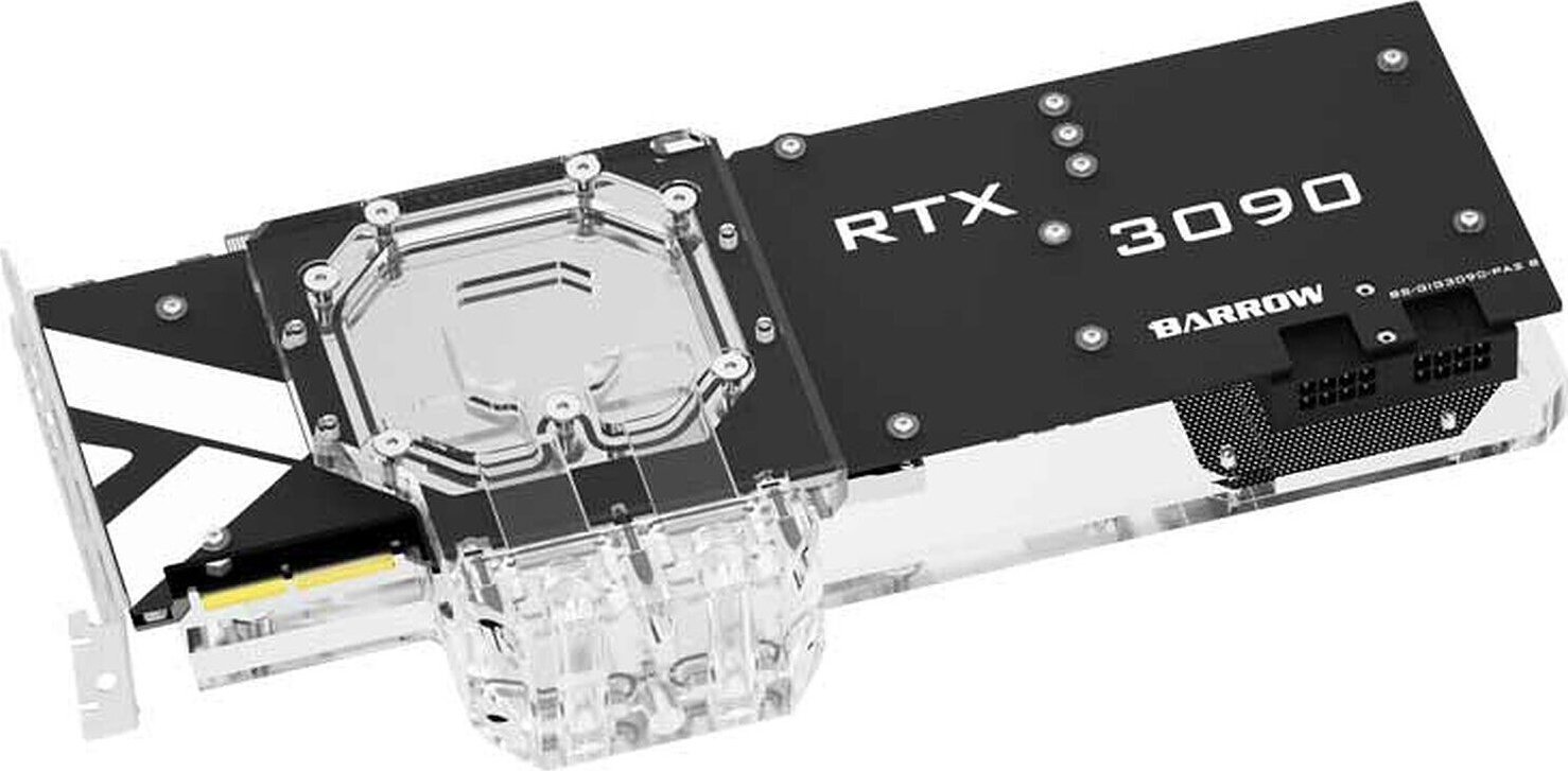 Barrow Barrow Aktive Backplate RTX 3080/90 Gaming OC RGB - Acryl