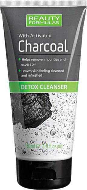 Beauty Formulas Charcoal Żel do twarzy detoksykujący głęboko oczyszczający z aktywnym węglem 150ml