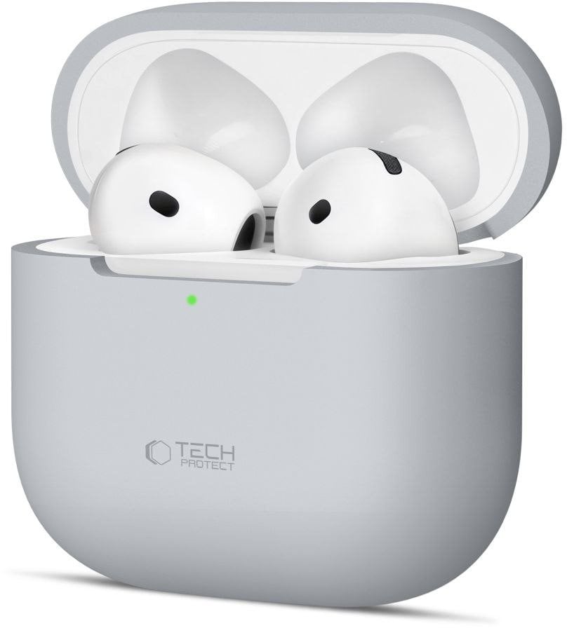 Etui Tech-Protect Silicone na Apple AirPods 4 - szare