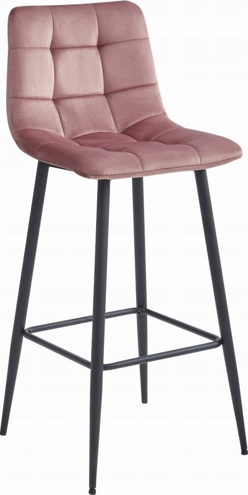 Leobert Hoker ARCETO - aksamit ciemny róż / nogi czarne x 1