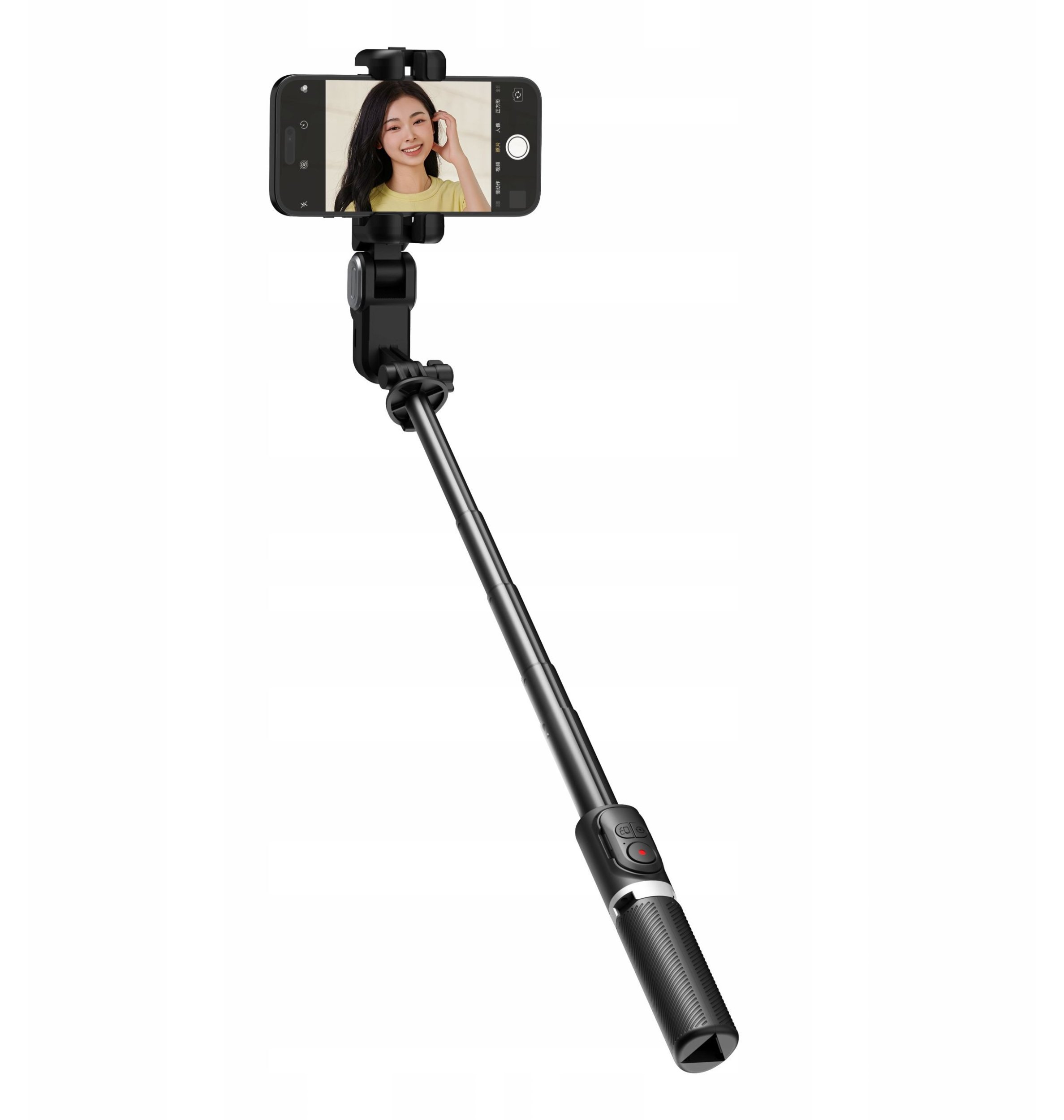 Gimbal Statyw Selfie Stick Lampa LED + Pilot do Telefonu / AOCHUAN M1 PRO