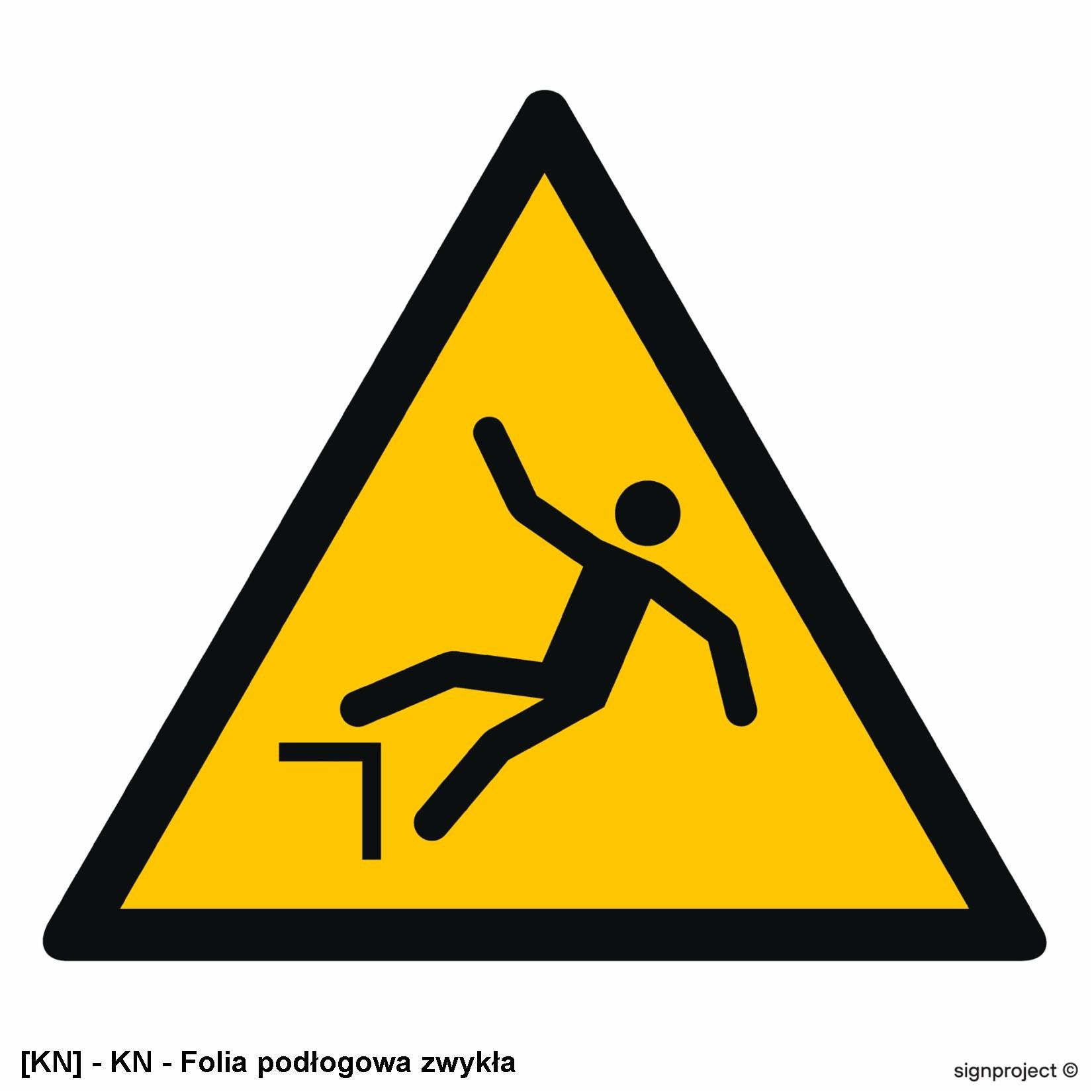 GD008 - Ostrzeżenie przed spadnięciem (upadkiem) 350x350