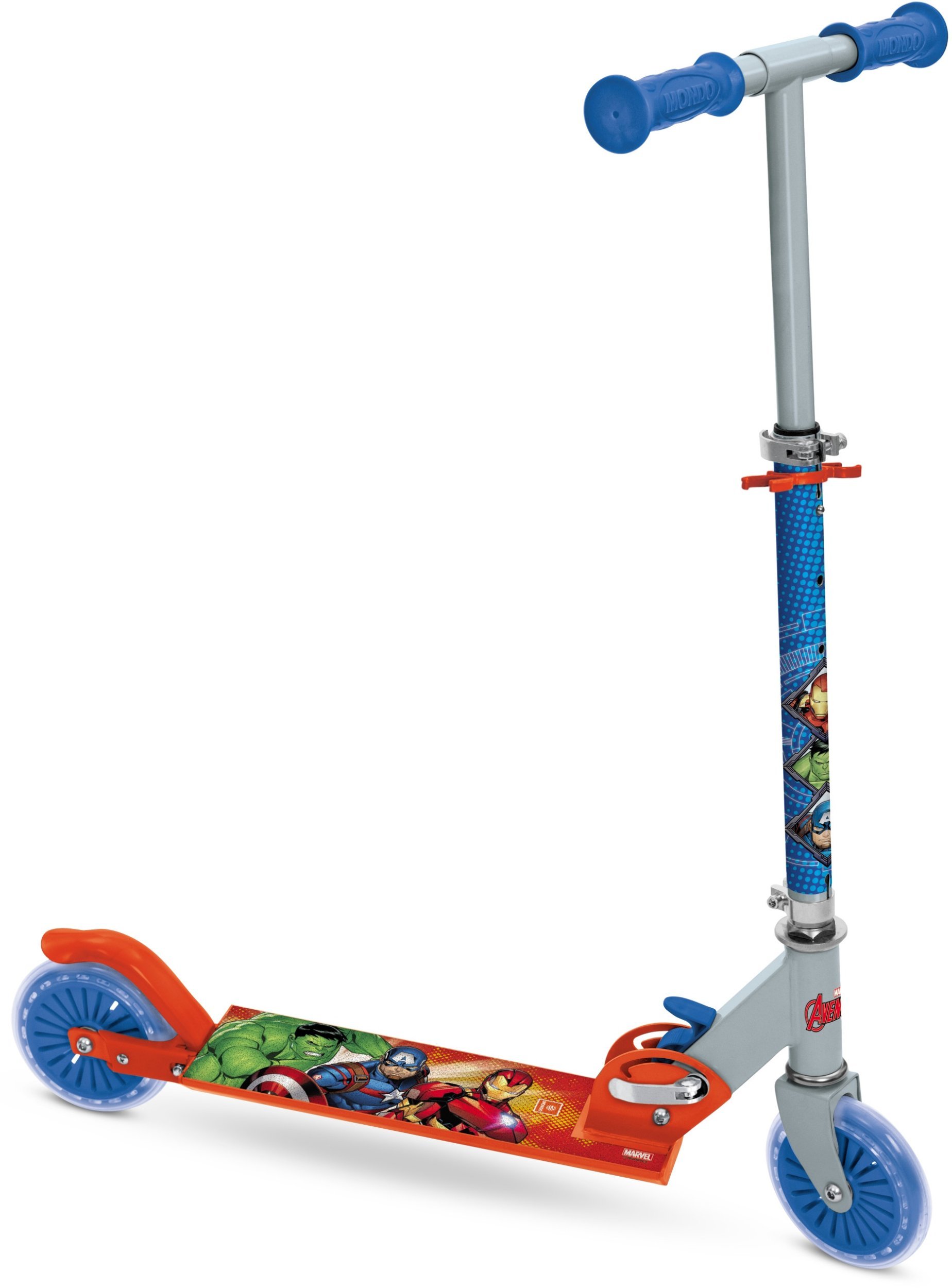 Hulajnoga dla Dzieci Dziecięca Avengers Dwukołowa Składana MONDO 50 kg