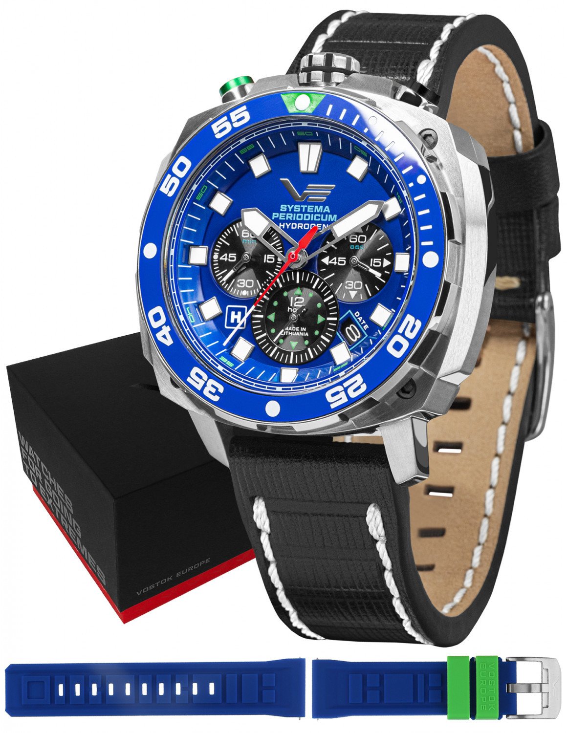 Zegarek męski Vostok Europe VK67-650A720LB czarny