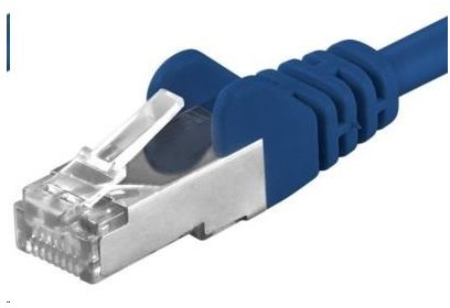 PremiumCord Patch kabel CAT6a S-FTP, RJ45-RJ45, AWG 26/7 10m niebieski