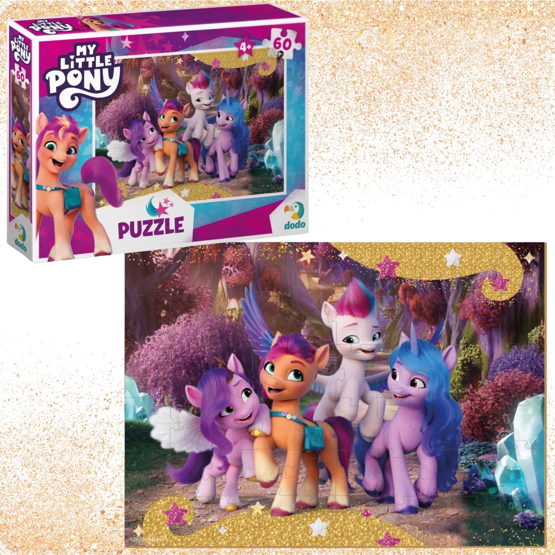 Dodo PUZZLE "MY LITTLE PONY" 60 ELEMENTÓW KOLOROWEJ UKŁADANKI DLA NAJMŁODSZYCH
