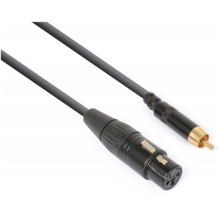 Kabel Converter XLR [F] - RCA [M] 15 cm one size