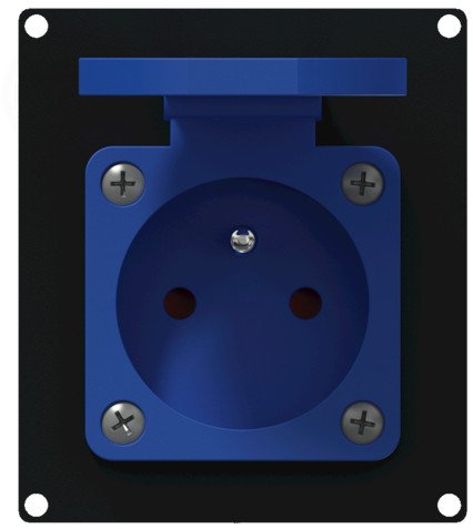 Caymon Panel z wyjściowym zasilaniem Schuko CAYMON CASY285F/B