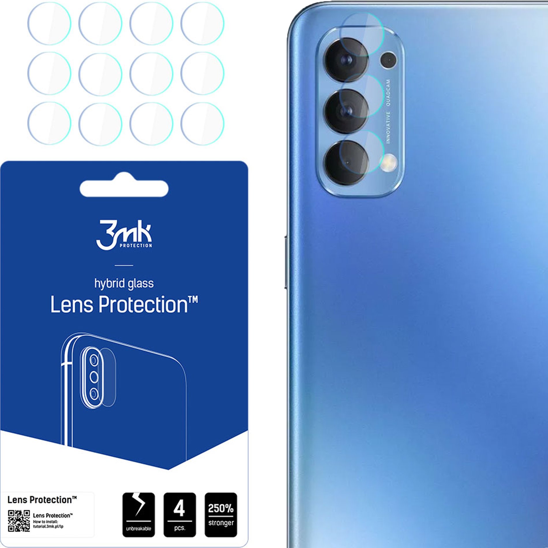 OPPO RENO 4 CPH2113 - 3MK LENS PROTECTION