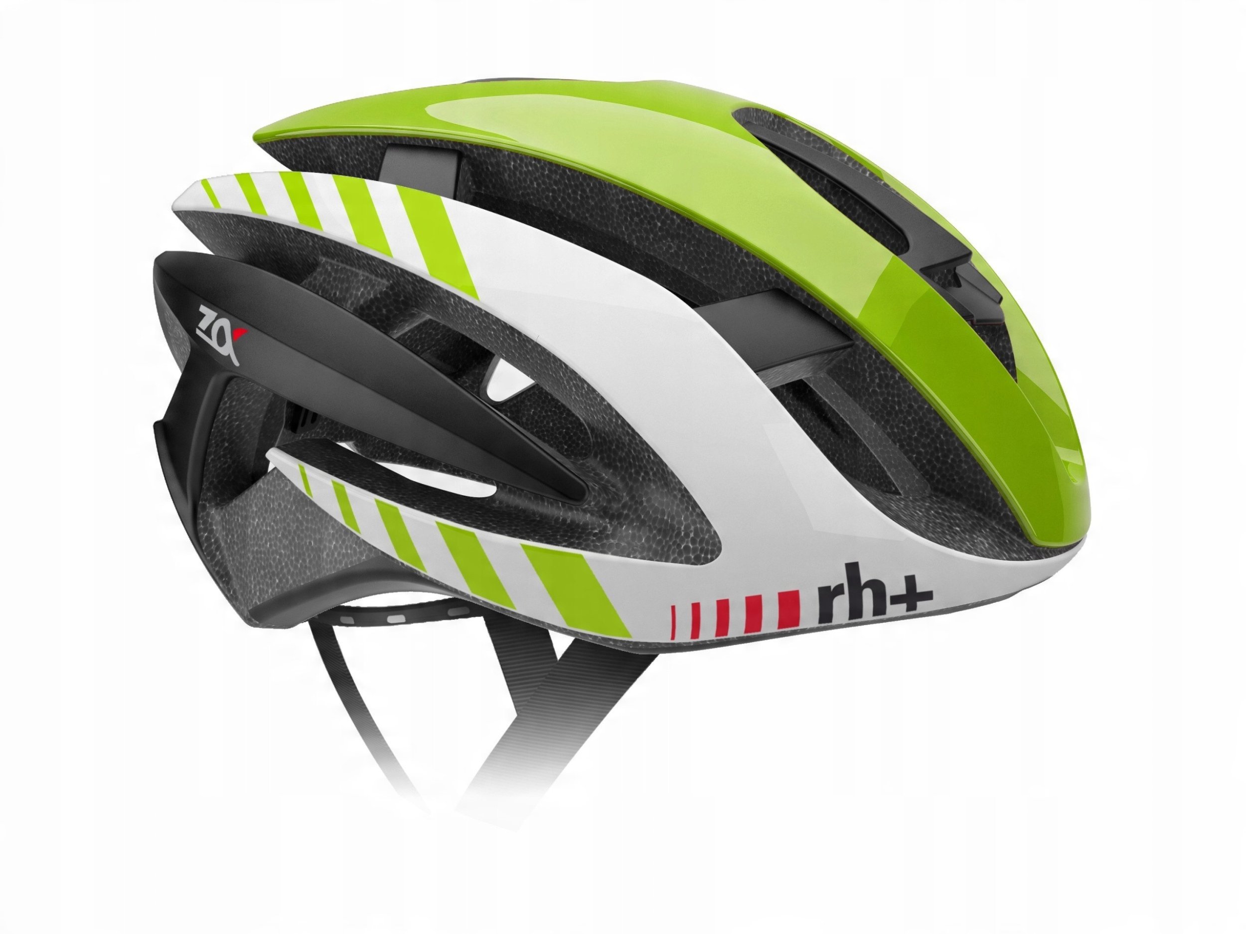 Kask rowerowy zeroRH+ Z Alpha SHINY GREEN/SHINY WHITE XS/M