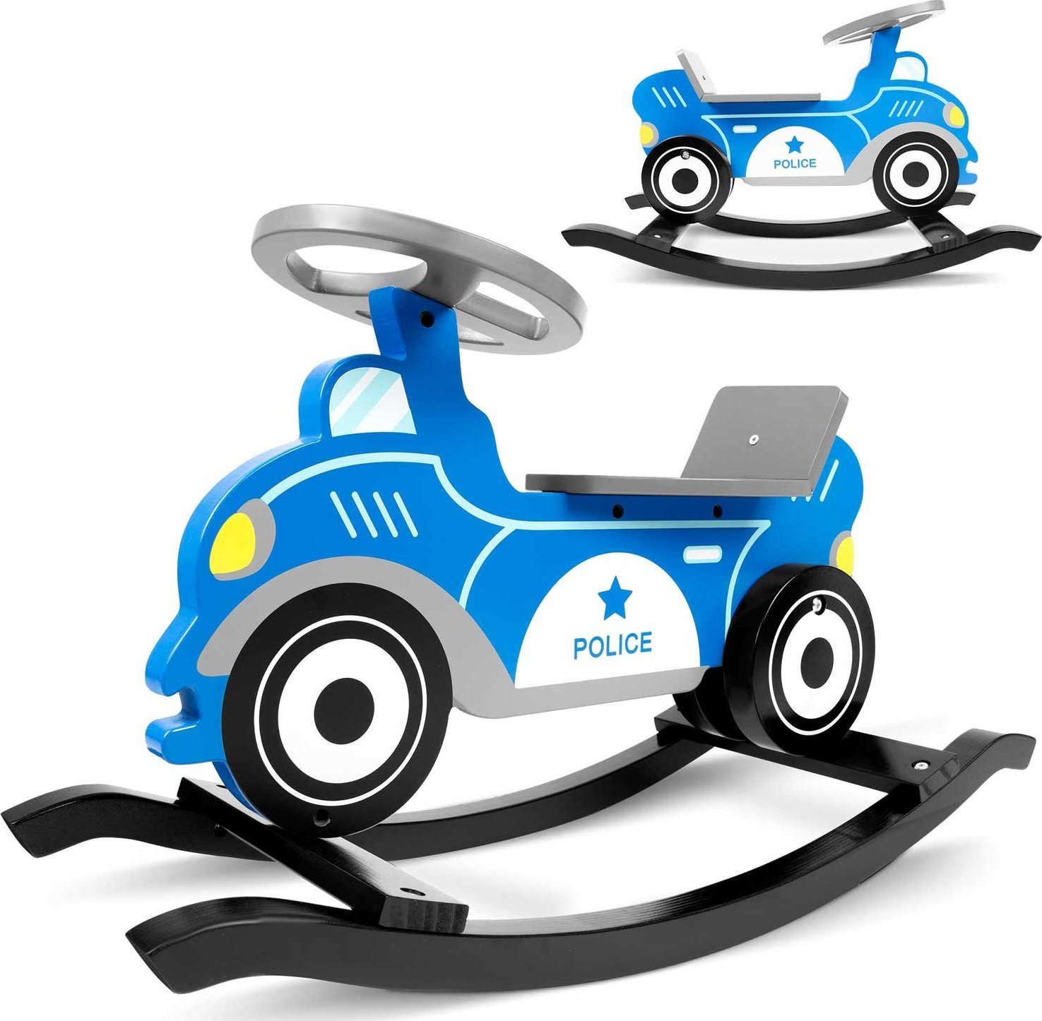 Ricokids Drewniane auto na biegunach Ricokids 785000 policja