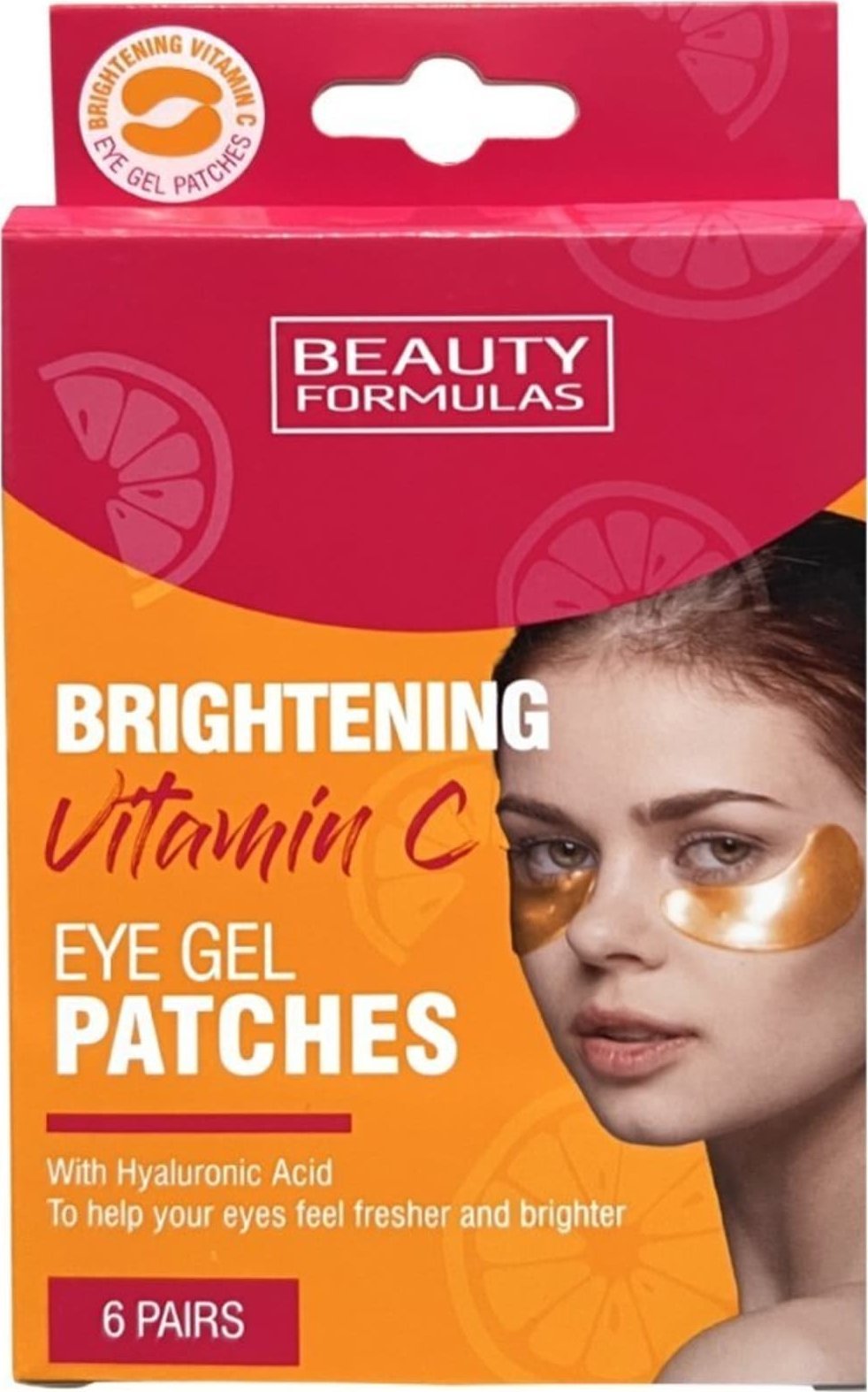 Beauty Formulas Beauty Formulas Brightening Vitamin C Żelowe Płatki pod oczy 1op.-6par