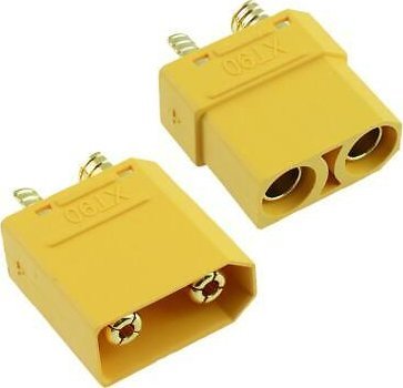 Rosfix ROSFIX KOMPLET KONEKTOR WTYK GNIAZDO AMASS XT90 Z OSŁONKAMI 40 AMPERÓW